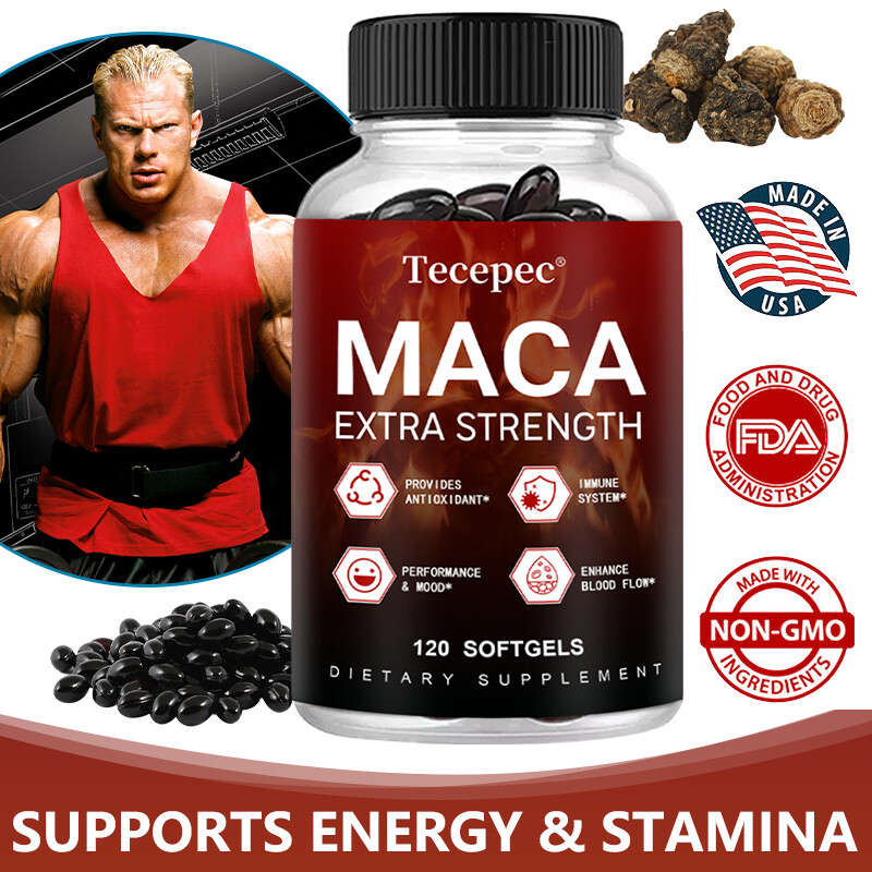 Extra Strength Maca Supplement for Men, With Ashwagandha, Ginseng, Tribulus