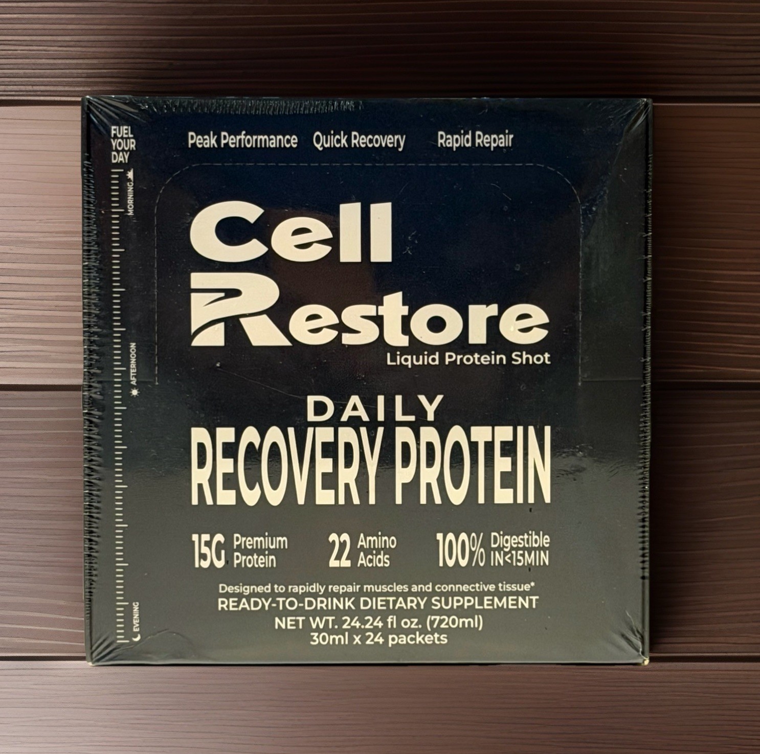 Cell Restore Daily Recovery Protein Liquid Shot 24 Pack 15g Protein Amino Acids