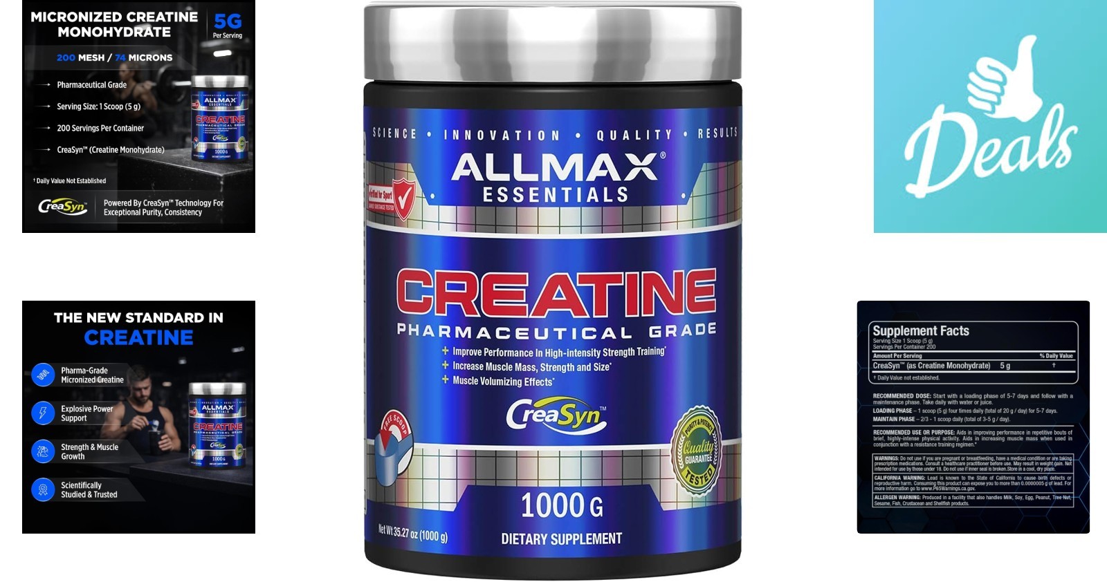 Micronized Creatine Powder – Supports Strength & Performance – 35.27 oz