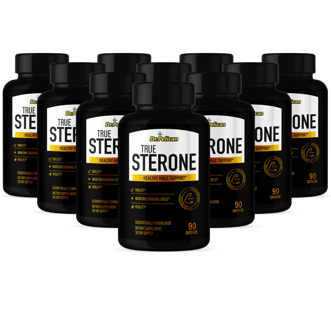 True Sterone- Bodybuilding & Men’s Health Support- 10 Bottles- 900 Capsules
