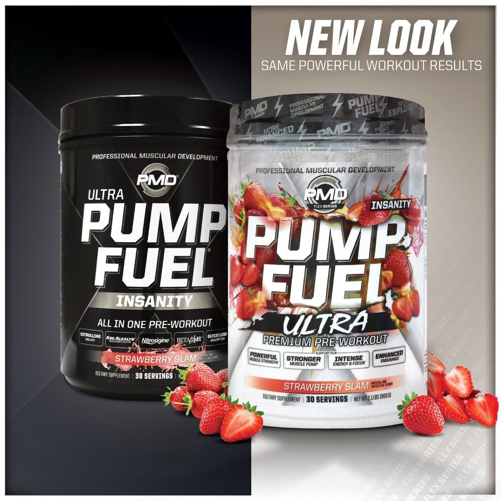 PUMP FUEL ULTRA INSANITY GLYCO LOAD PRE WORKOUT – Strawberry Slam (30 Servings)