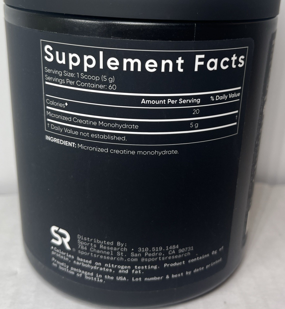 Sports Research Creatine Monohydrate Powder 10.58oz Unflavored