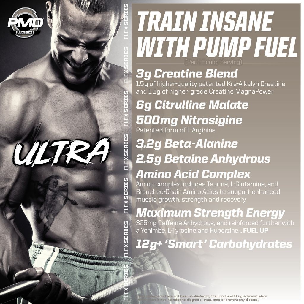 PUMP FUEL ULTRA INSANITY GLYCO LOAD PRE WORKOUT – Strawberry Slam (30 Servings)