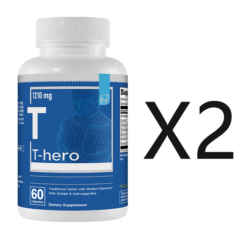 Essential Elements T-Hero Men’s fitness Capsules 1210mg – Balanced Energy Levels