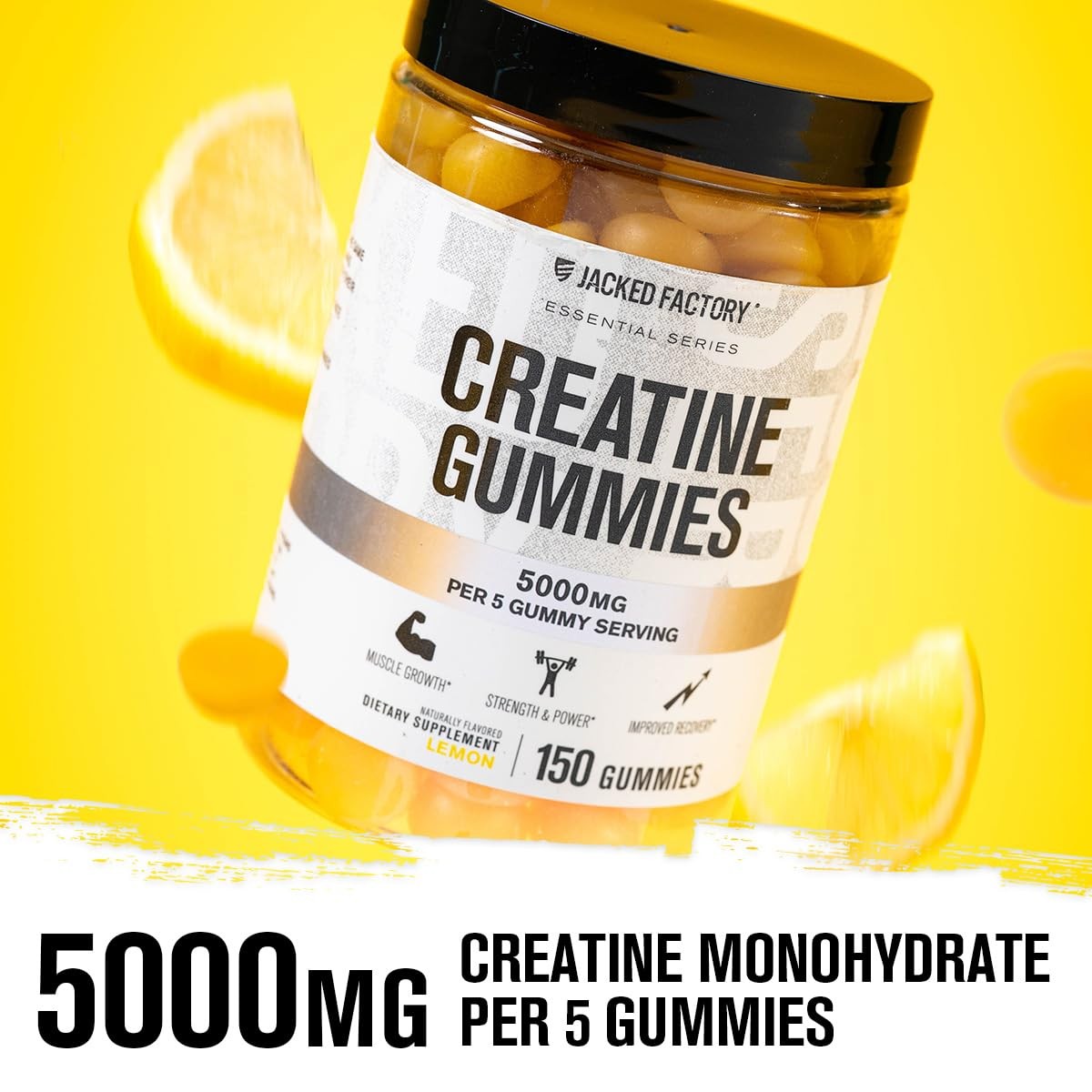 Creatine Gummies 5g Daily Dose (1g per Gummy) – Creatine Gummy for Men and Wo…