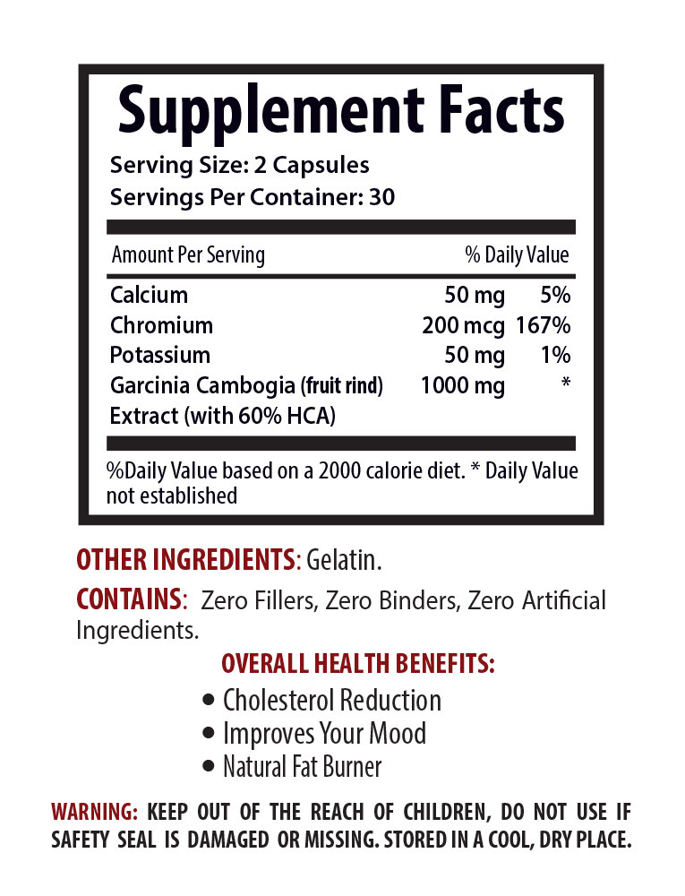 Garcinia Cambogia Pure Extract – Belly Fat Burner, Weight Loss Diet 60% HCA – 2B